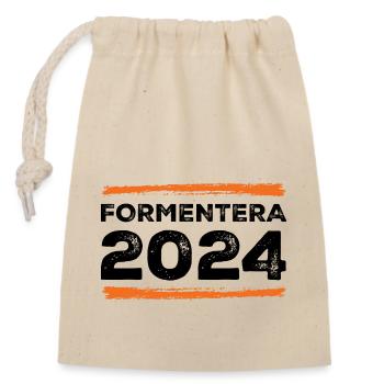 Devis Formentera 2024 - Sac cadeau en coton avec cordon (14 x 20 cm) - nature - Devant