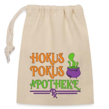 Apotheke Halloween - Verschließbarer Geschenkbeutel aus Baumwolle (14x20cm) - Natur - Vorne