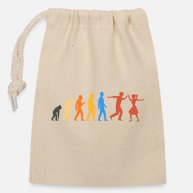 Danse Swing - Le plus haut niveau d’évolution - Sac cadeau en coton avec cordon (14 x 20 cm) - nature