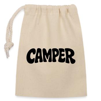 Camper - Verschließbarer Geschenkbeutel aus Baumwolle (14x20cm) - Natur - Vorne