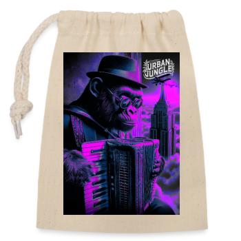Urban Jungle - Closable cotton gift bag (14x20cm) - nature - Front
