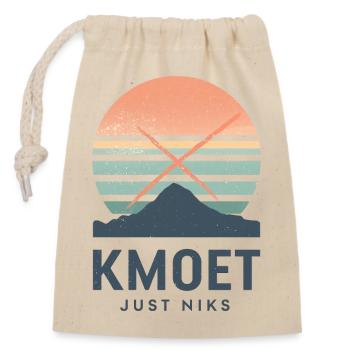 Kmoet just nothing, Dialecte anversois Chemises - Sac cadeau en coton avec cordon (14 x 20 cm) - nature - Devant