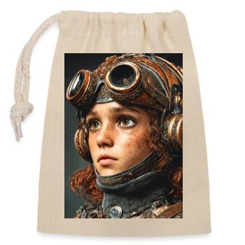 Brille Gaze Steampunk Scout - Verschließbarer Geschenkbeutel aus Baumwolle (14x20cm) - Natur - Vorne
