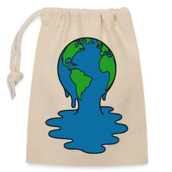 Earth Melting Art - Closable cotton gift bag (14x20cm) - nature - Front