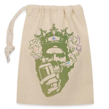 King of Bars Crown Micro - Closable cotton gift bag (14x20cm) - nature - Front
