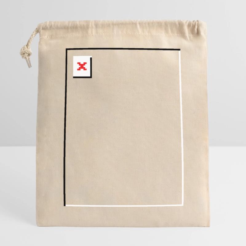 Missing Image – File Not Found Hochformat Verschließbarer Geschenkbeutel aus Baumwolle (14x20cm)