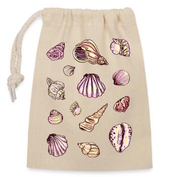 MUSSELS - Closable cotton gift bag (14x20cm) - nature - Front