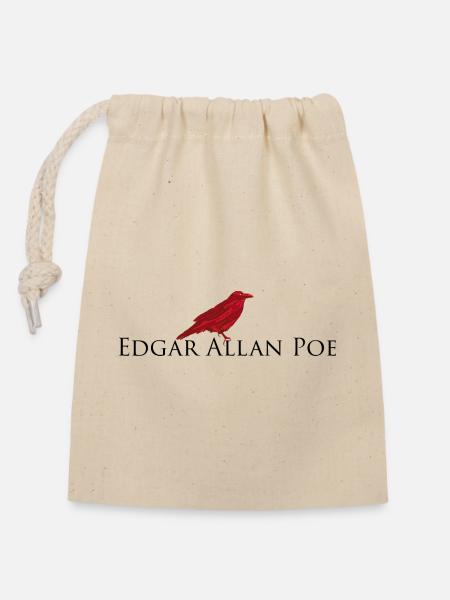 Edgar Allan Poe - Verschließbarer Geschenkbeutel aus Baumwolle (14x20cm) - Natur