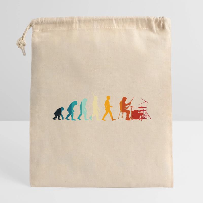 Battery Evolution Closable cotton gift bag (14x20cm)