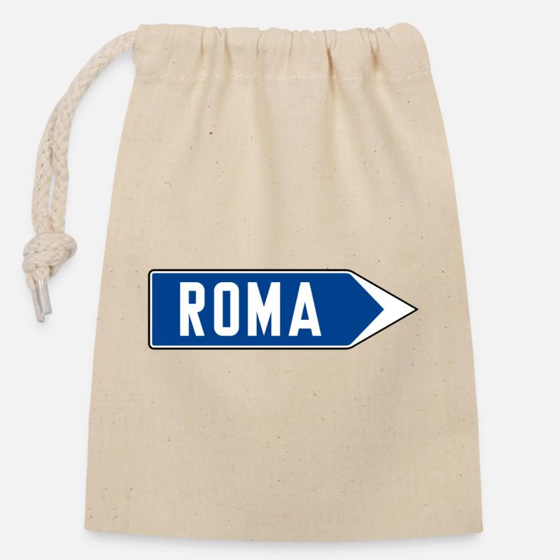 Segnale_stradale_italiano_1959_-_segnale_di_dir - Closable cotton gift bag (14x20cm) - nature