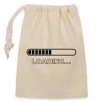 Loading - Closable cotton gift bag (14x20cm) - nature - Front
