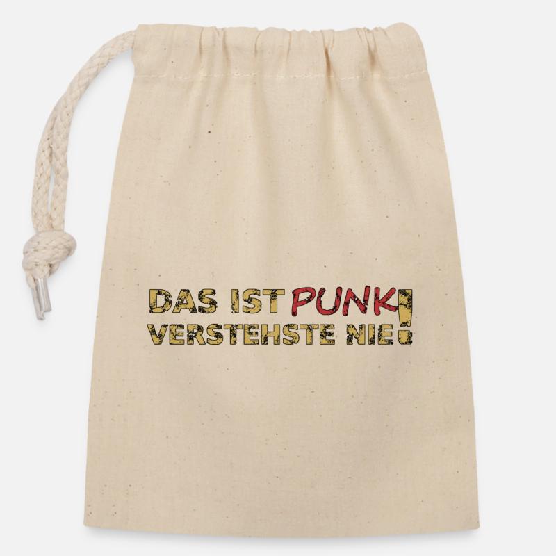 Das ist Punk - Verschließbarer Geschenkbeutel aus Baumwolle (14x20cm) - Natur