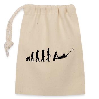 Kiteboard,Kiteboarder,Kite,Kiteboarding,Sea,Board - Closable cotton gift bag (14x20cm) - nature - Front