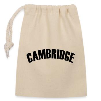 Chemise Cambridge - Sac cadeau en coton avec cordon (14 x 20 cm) - nature - Devant