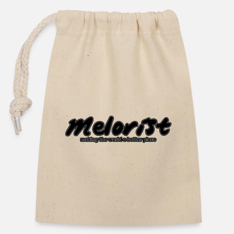 Melorist - Verschließbarer Geschenkbeutel aus Baumwolle (14x20cm) - Natur