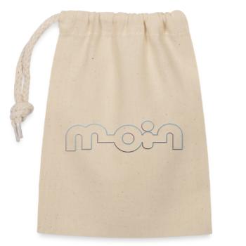 Hello - Closable cotton gift bag (14x20cm) - nature - Front