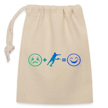 Pickleball Trainer Idee für Pickleball Athlet Fans - Verschließbarer Geschenkbeutel aus Baumwolle (14x20cm) - Natur - Vorne