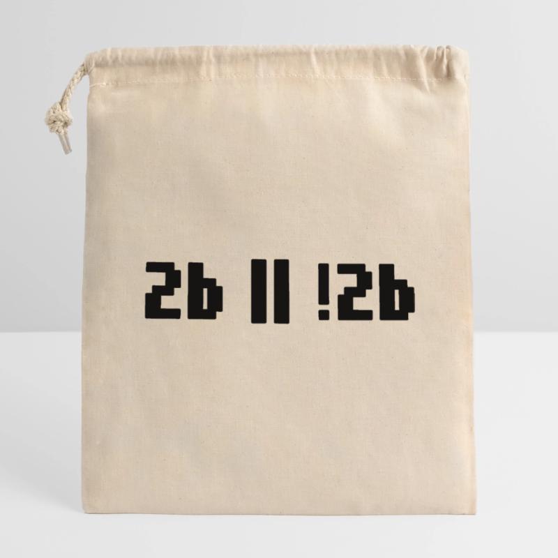 2b or not 2b – Shakespeare Hamlet Programmierer Verschließbarer Geschenkbeutel aus Baumwolle (14x20cm)