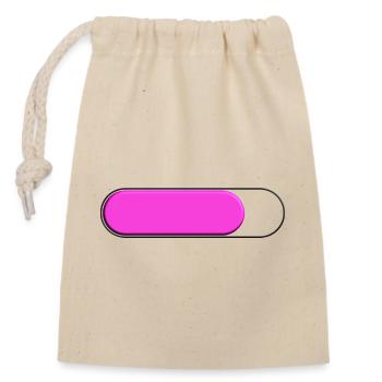 Gauge Petite Rose (loading) - Closable cotton gift bag (14x20cm) - nature - Front