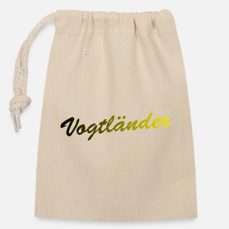 Vogtländer - Sac cadeau en coton avec cordon (14 x 20 cm) - nature