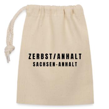 Zerbst/Anhalt Saxe-Anhalt - Sac cadeau en coton avec cordon (14 x 20 cm) - nature - Devant