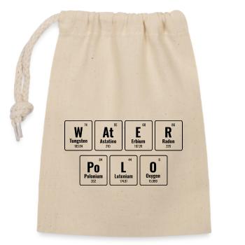 Water Polo Periodic Table Of Elements Aquatic Polo - Closable cotton gift bag (14x20cm) - nature - Front