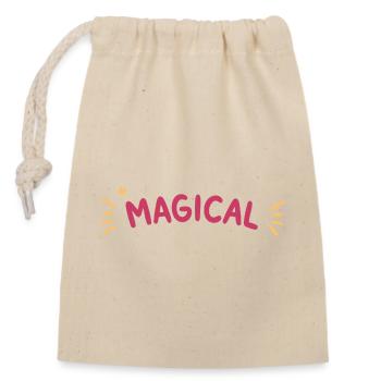 Magical Éclat Arc en Ciel - Sac cadeau en coton avec cordon (14 x 20 cm) - nature - Devant