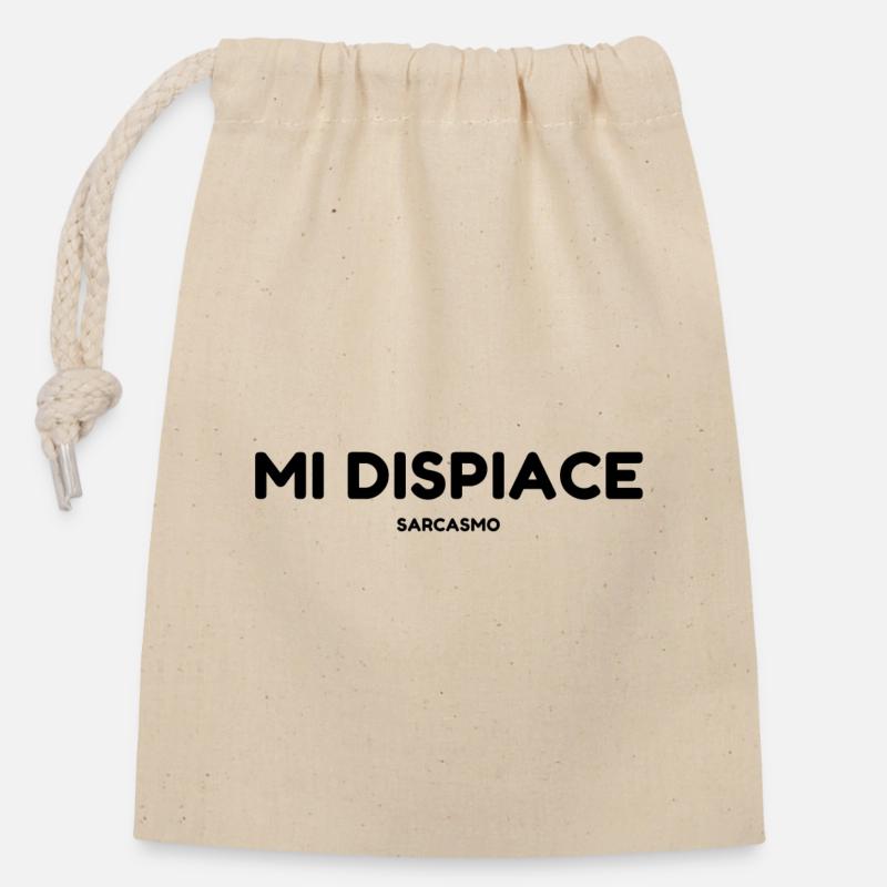 Mi dispiace sarcasmo - Sac cadeau en coton avec cordon (14 x 20 cm) - nature