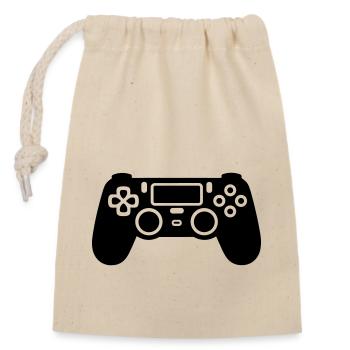 Controller für Videospiele - Verschließbarer Geschenkbeutel aus Baumwolle (14x20cm) - Natur - Vorne