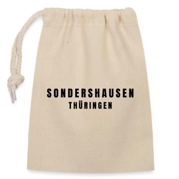 Sondershausen, Thuringe - Sac cadeau en coton avec cordon (14 x 20 cm) - nature - Devant
