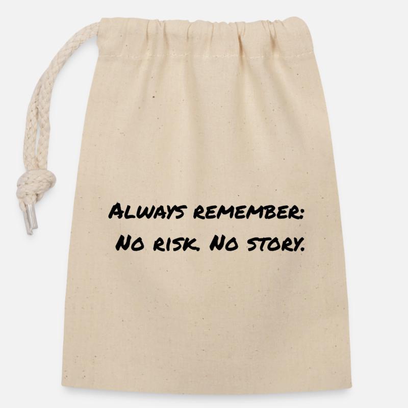 Spruch Englisch - Verschließbarer Geschenkbeutel aus Baumwolle (14x20cm) - Natur