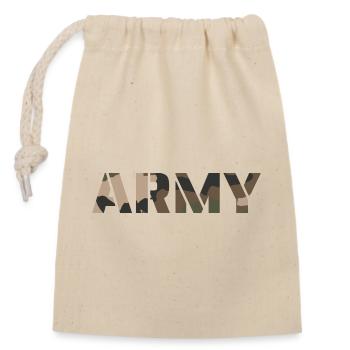 ARMY Camouflage pattern france - Closable cotton gift bag (14x20cm) - nature - Front