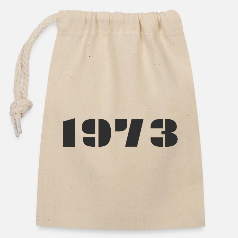 1973 - Closable cotton gift bag (14x20cm) - nature