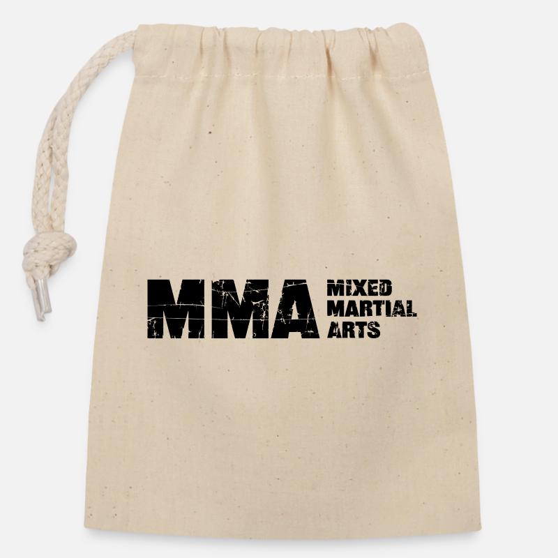 Le MMA - Sac cadeau en coton avec cordon (14 x 20 cm) - nature