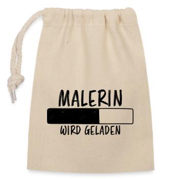 Malerin Spruch Malermeister Beruf Malerin Geschenk - Verschließbarer Geschenkbeutel aus Baumwolle (14x20cm) - Natur - Vorne