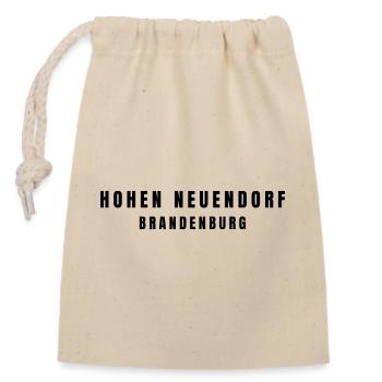 Hohen Neuendorf Brandenburg - Verschließbarer Geschenkbeutel aus Baumwolle (14x20cm) - Natur - Vorne