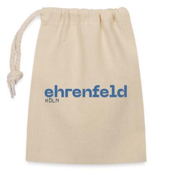 Ehrenfeld Cologne district - Closable cotton gift bag (14x20cm) - nature - Front