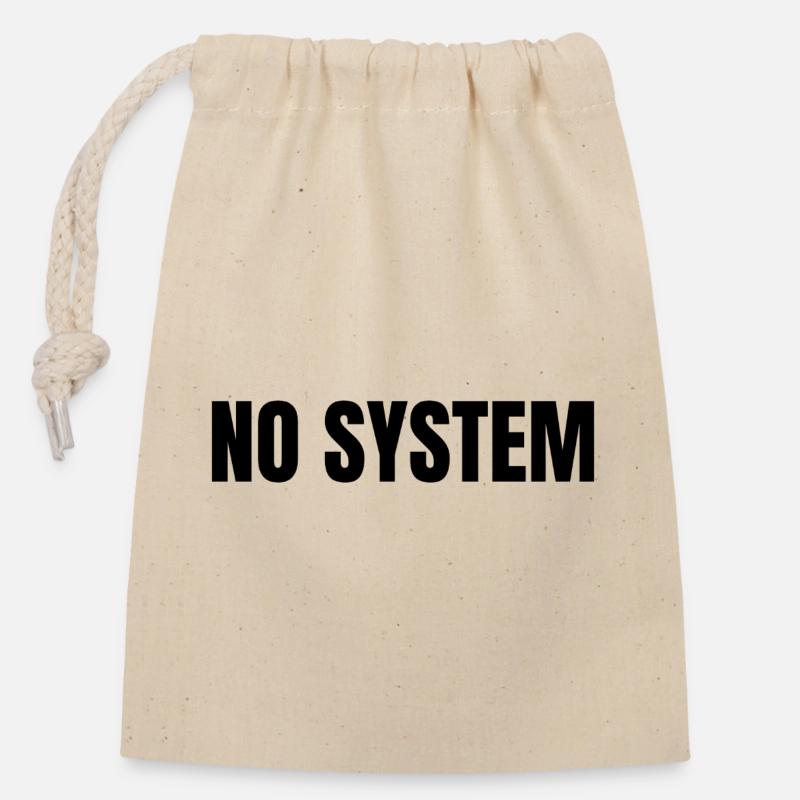 Kein System - Verschließbarer Geschenkbeutel aus Baumwolle (14x20cm) - Natur