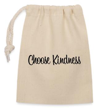 Choose Kindness - Closable cotton gift bag (14x20cm) - nature - Front