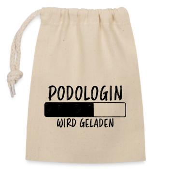 Podologin Spruch Fußpflegerin Podologin Geschenk - Verschließbarer Geschenkbeutel aus Baumwolle (14x20cm) - Natur - Vorne