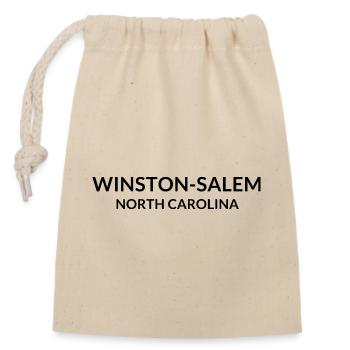 Winston Salem Caroline du Nord États-Unis - Sac cadeau en coton avec cordon (14 x 20 cm) - nature - Devant