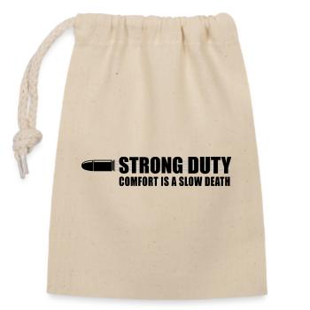 Slow death - Closable cotton gift bag (14x20cm) - nature - Front