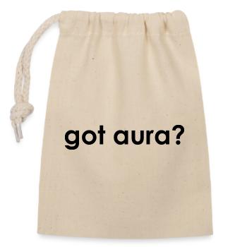 Have Aura Gen Z Kid Core Aura Points Aura Farming - Closable cotton gift bag (14x20cm) - nature - Front