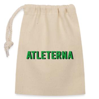 Athletes - Closable cotton gift bag (14x20cm) - nature - Front