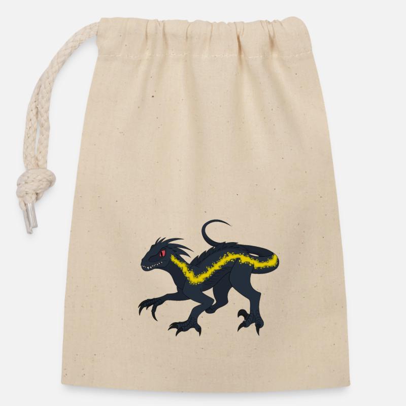 Indoraptor - Sac cadeau en coton avec cordon (14 x 20 cm) - nature