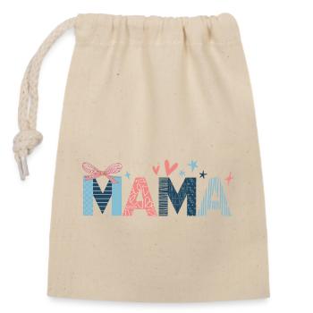 Mama - Verschließbarer Geschenkbeutel aus Baumwolle (14x20cm) - Natur - Vorne