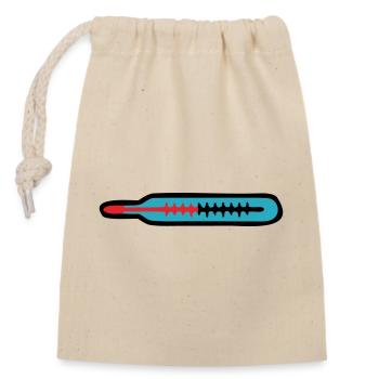 Équipe de pratique pédiatre en médecine thermométrique - Sac cadeau en coton avec cordon (14 x 20 cm) - nature - Devant