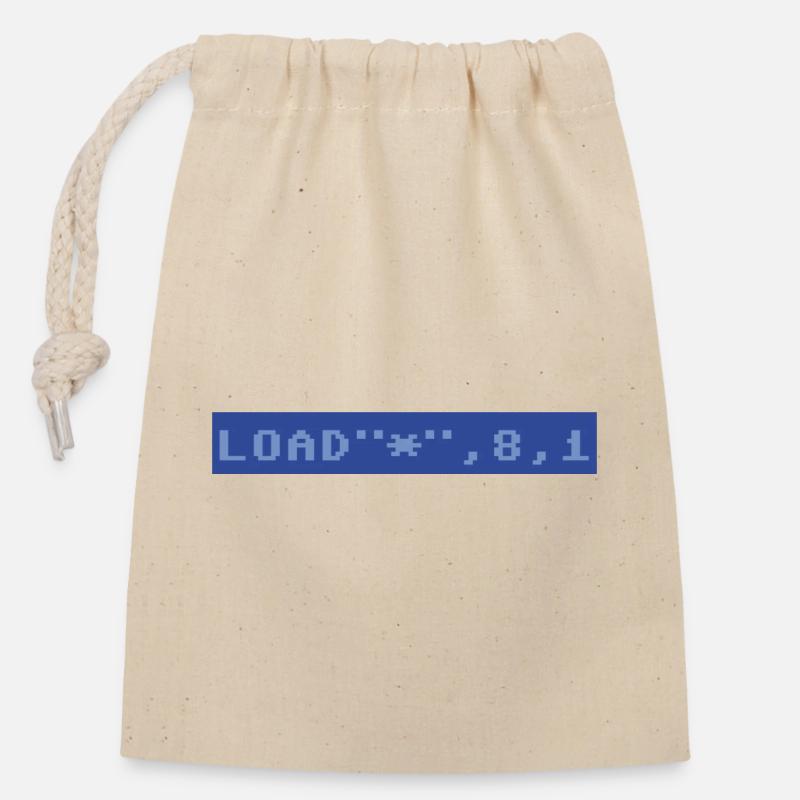 64 CHARGE - Sac cadeau en coton avec cordon (14 x 20 cm) - nature