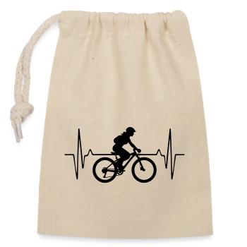 VTT Vélo Femme Fréquence d’impulsion - Sac cadeau en coton avec cordon (14 x 20 cm) - nature - Devant