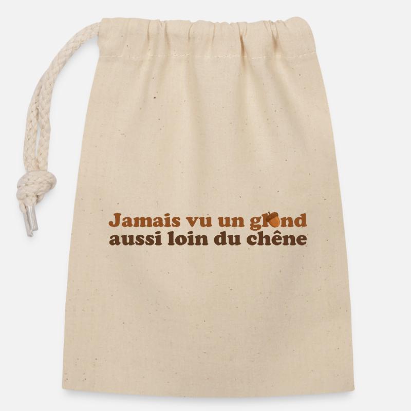 Gland(u) - Sac cadeau en coton avec cordon (14 x 20 cm) - nature